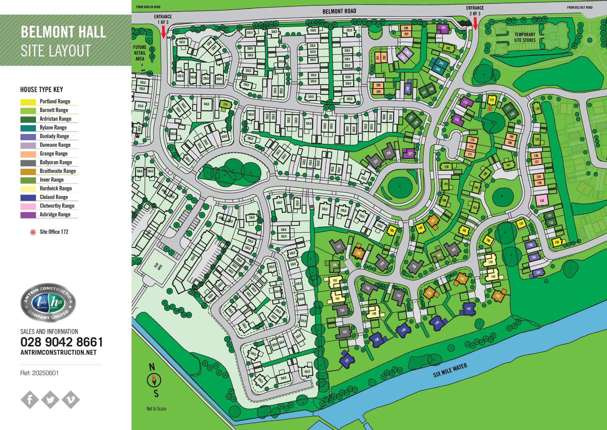 Site Layout for Belmont Hall Development