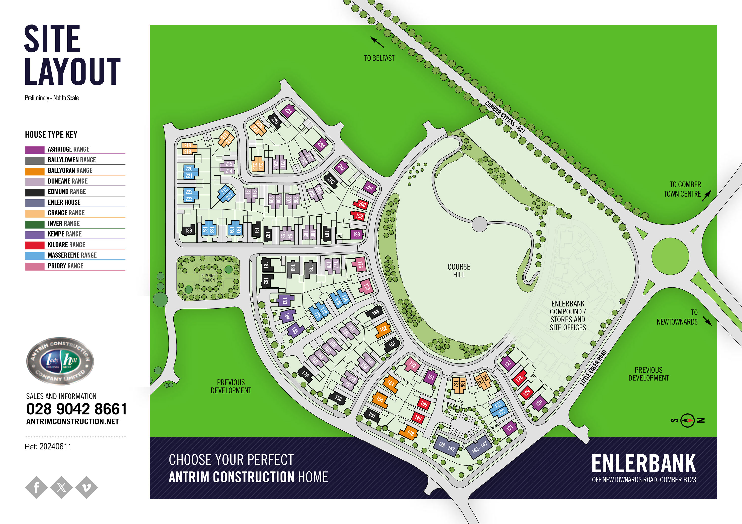 Site Layout for Enlerbank Development