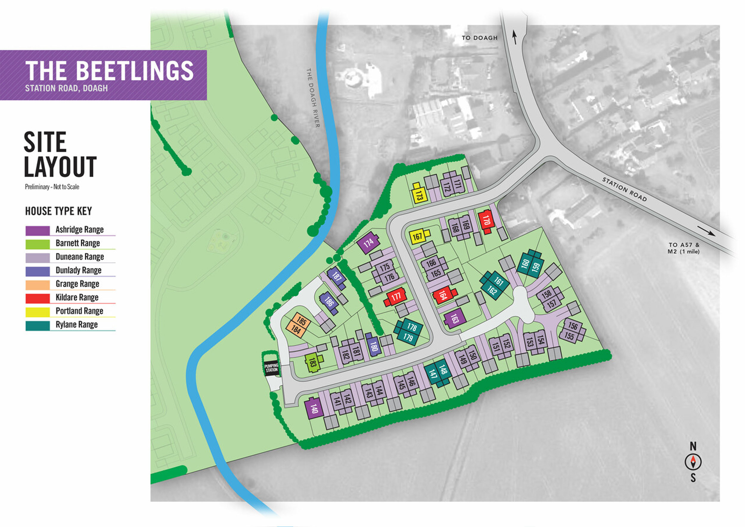 Site Layout for The Beetlings Development